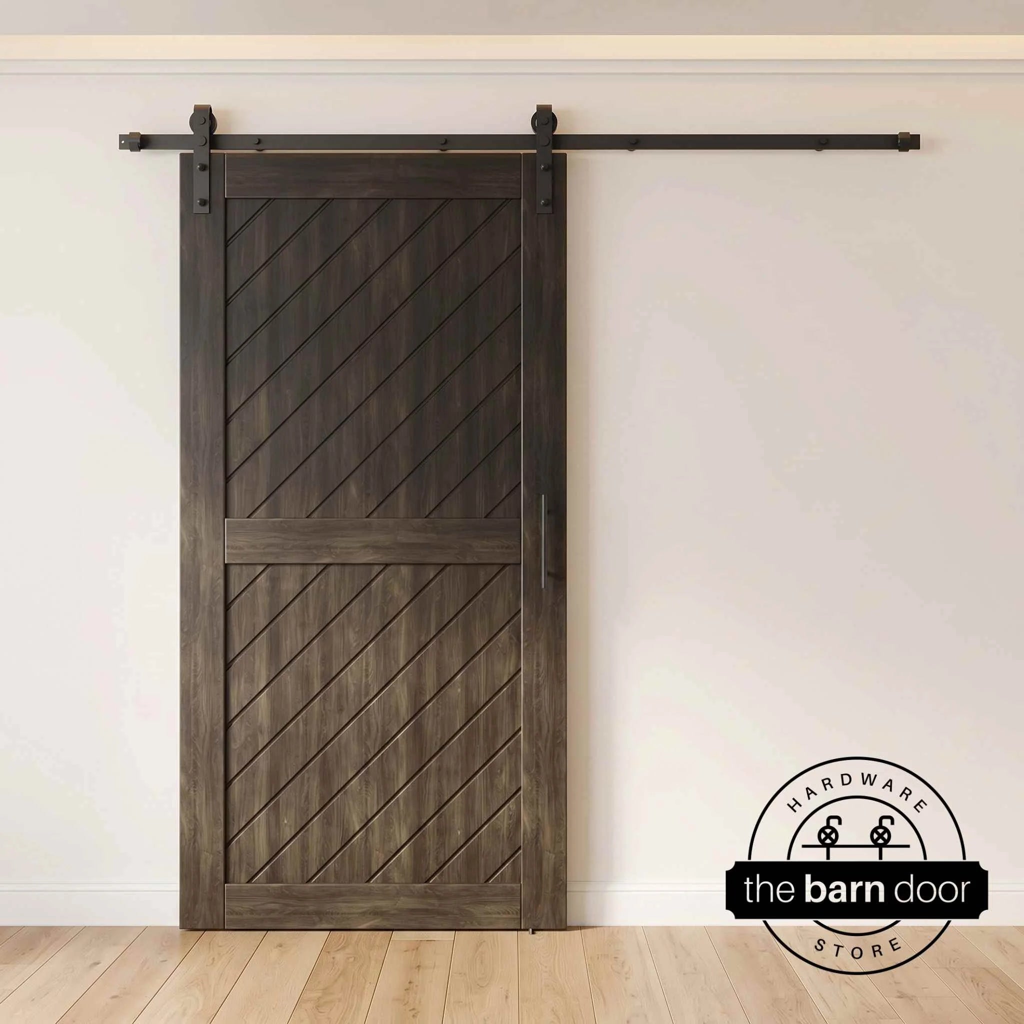 Ebony Slanted Barn Door