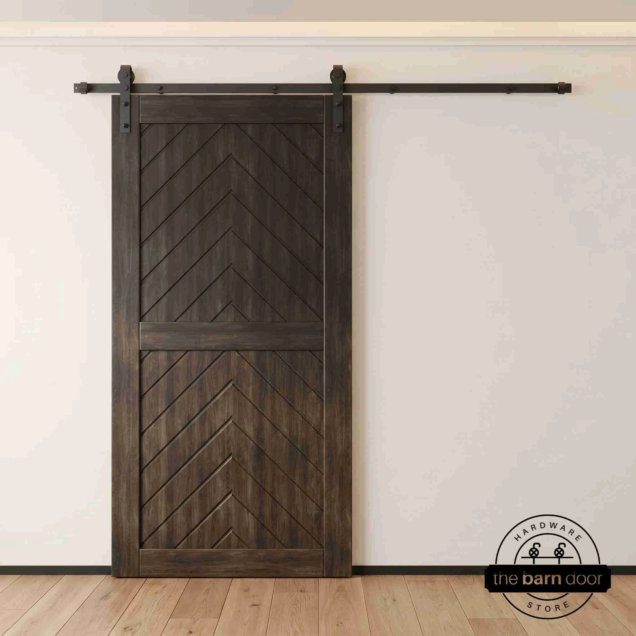 Ebony Fishbone Barn Door