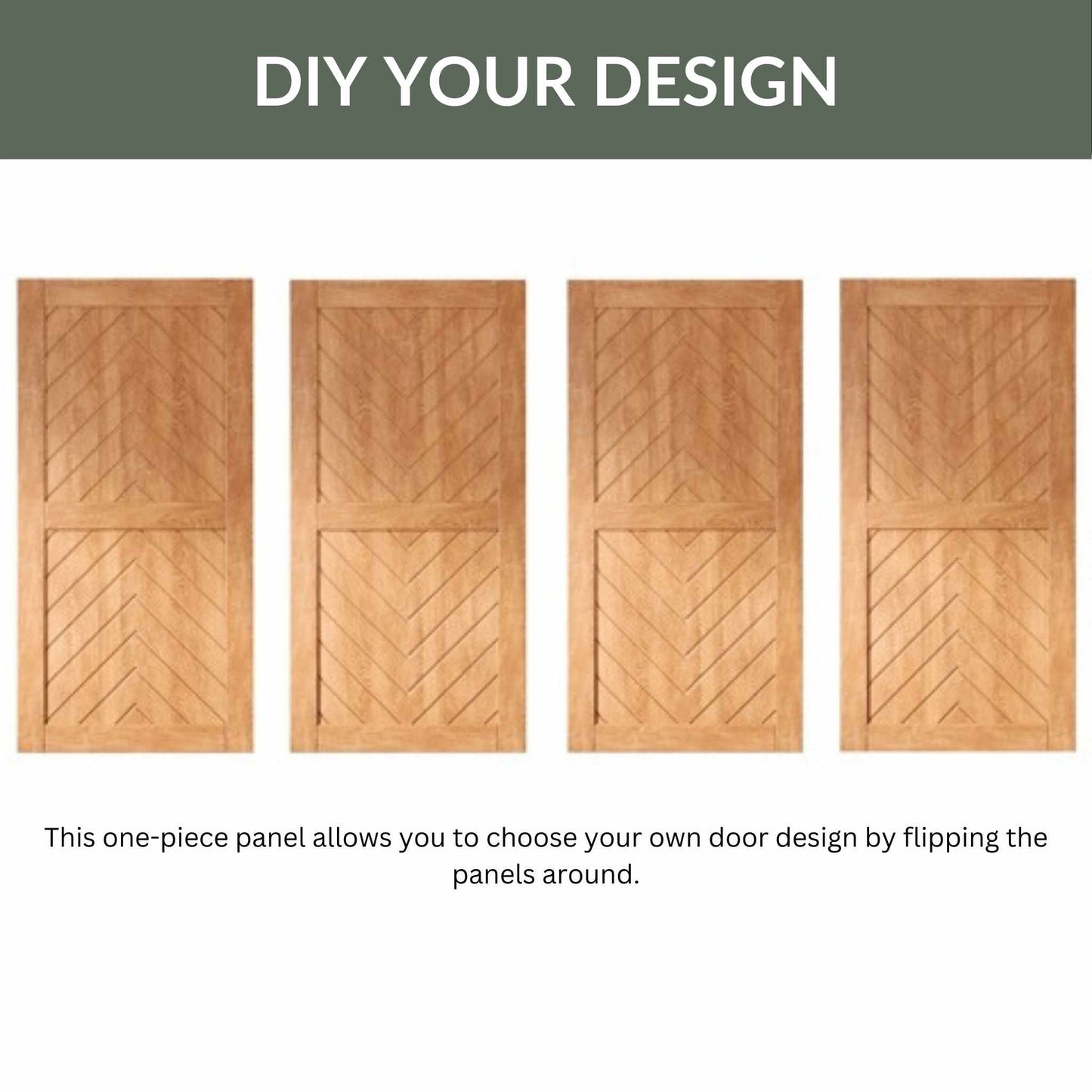 Fishbone DIY Barn Door Designs