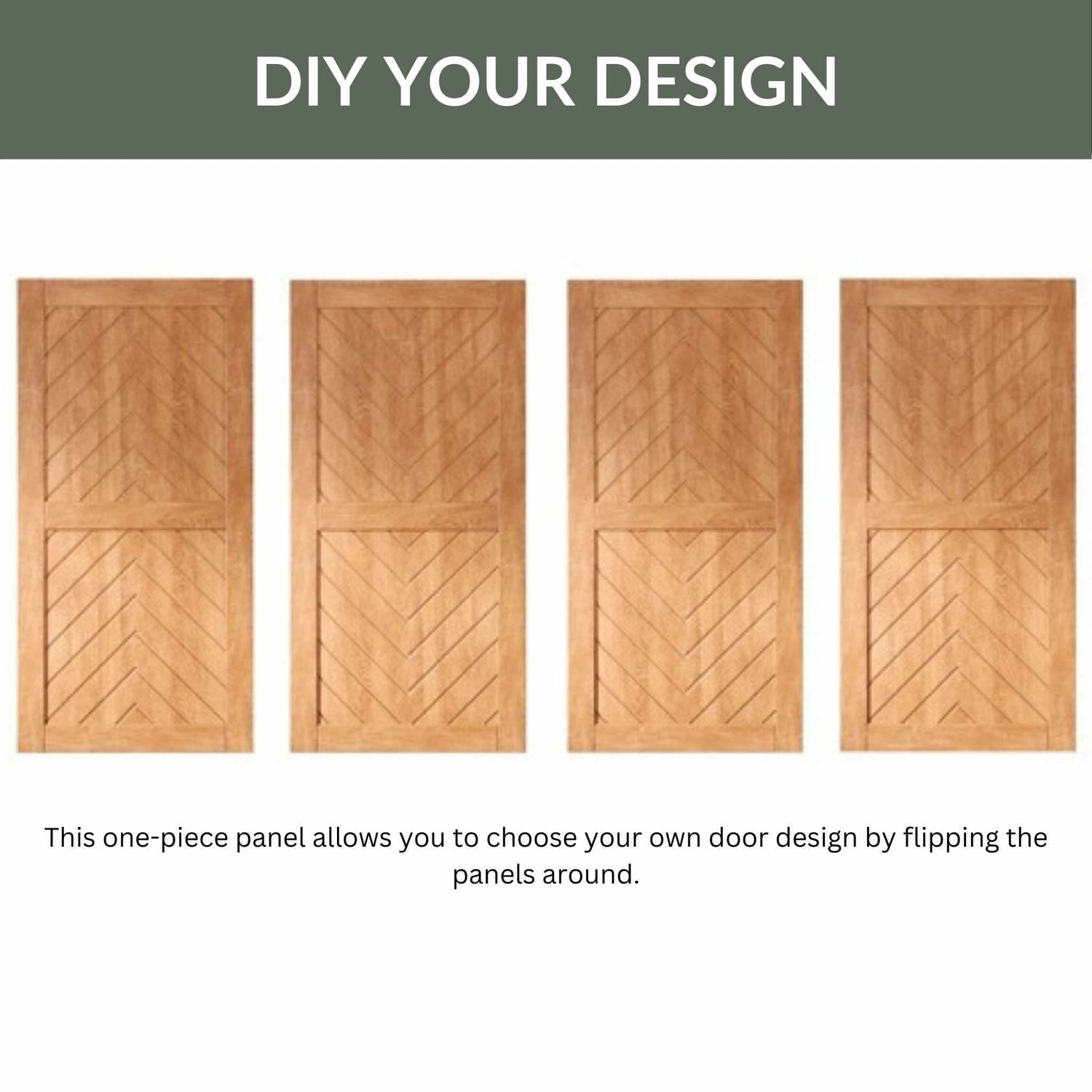 Fishbone DIY Barn Door Designs