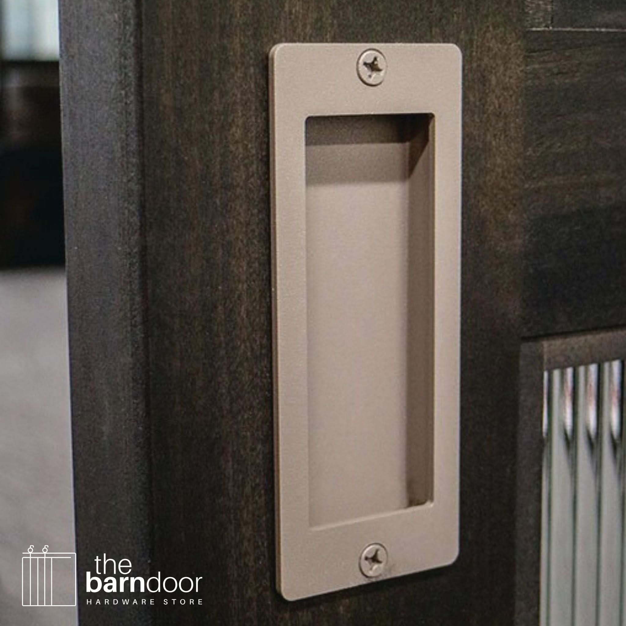 Barn Door Partial Radius Flush Pull