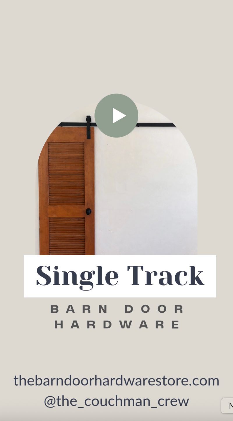 Install Video Image for the J-Strap Single Track Barn Door Hardware Kit