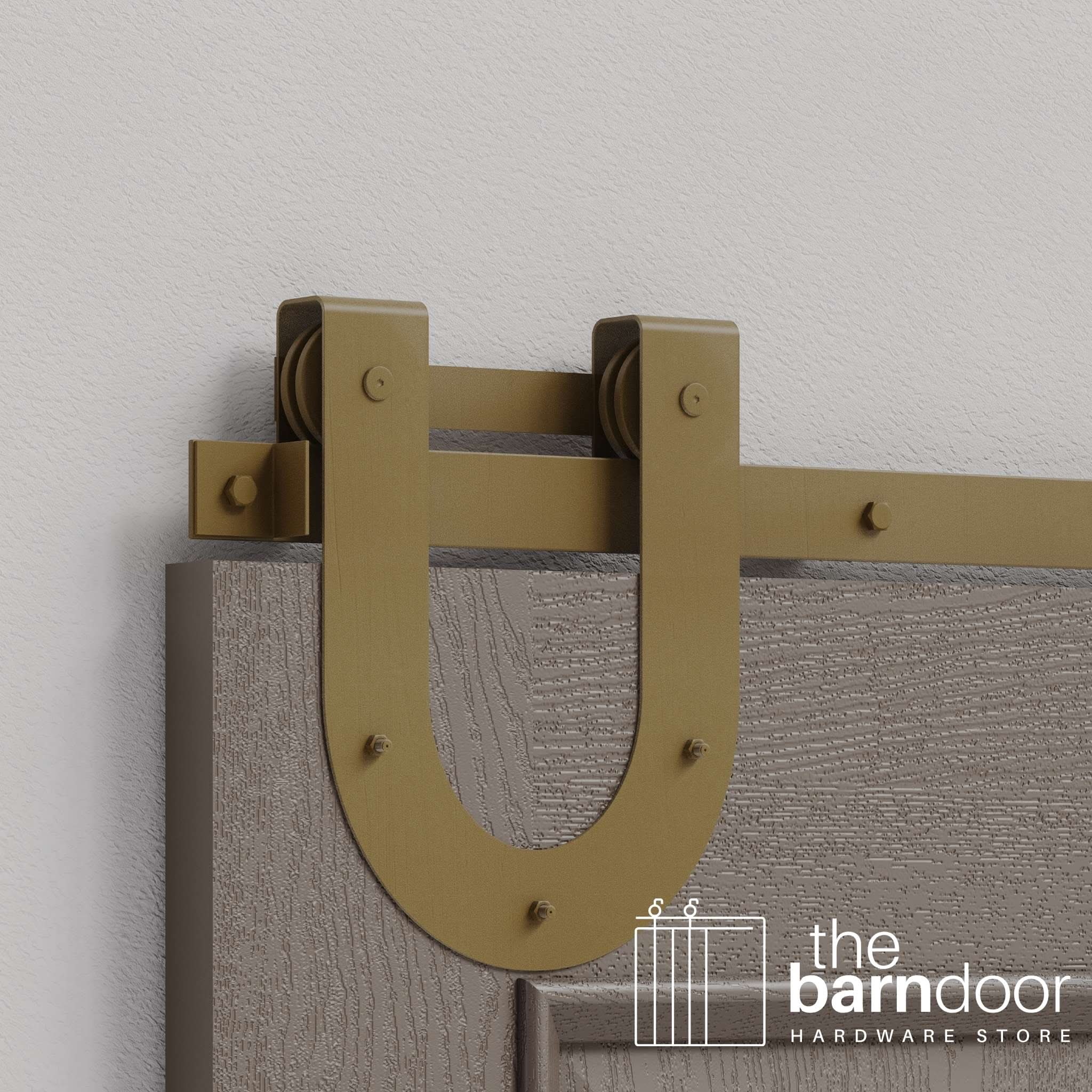Jacobs Gold Horseshoe Heavy Duty Single Track Barn Door Hardware