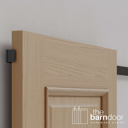 Matte Black Hidden Roller Barn Door Hardware
