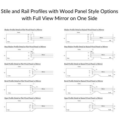 Stile and Rail Profiles with Wood and Mirror