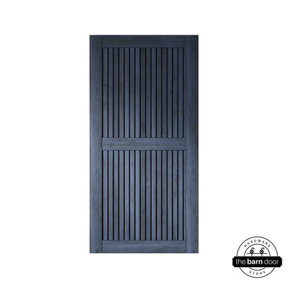 Navy Vertical Slat DIY Barn Door