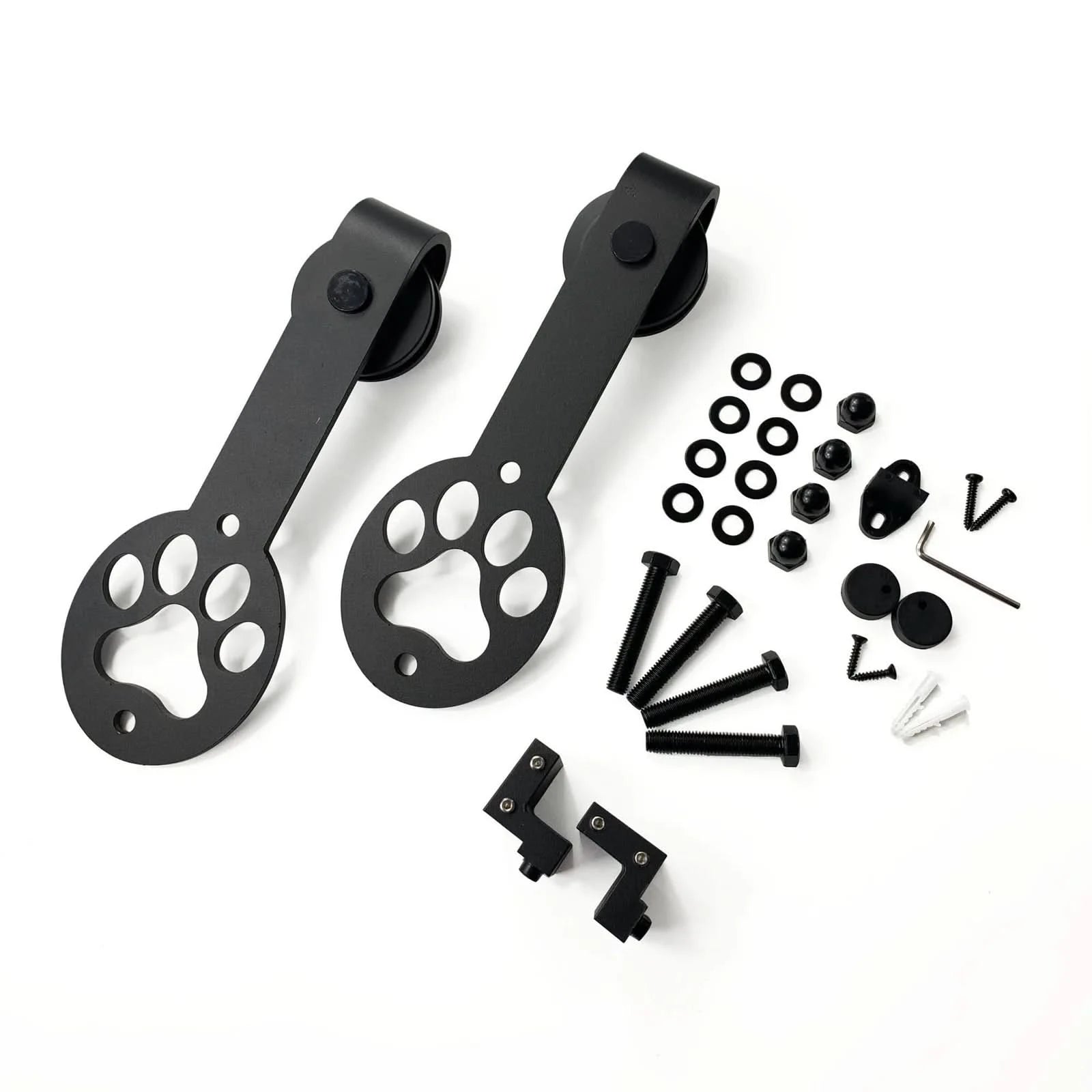 Puppy Paw Barn Door Roller in Black