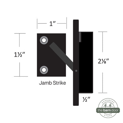 Barn Door Privacy Latch Dimensions by TBDHS