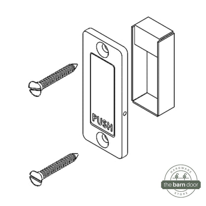 Barn Door Privacy Latch Install Screws