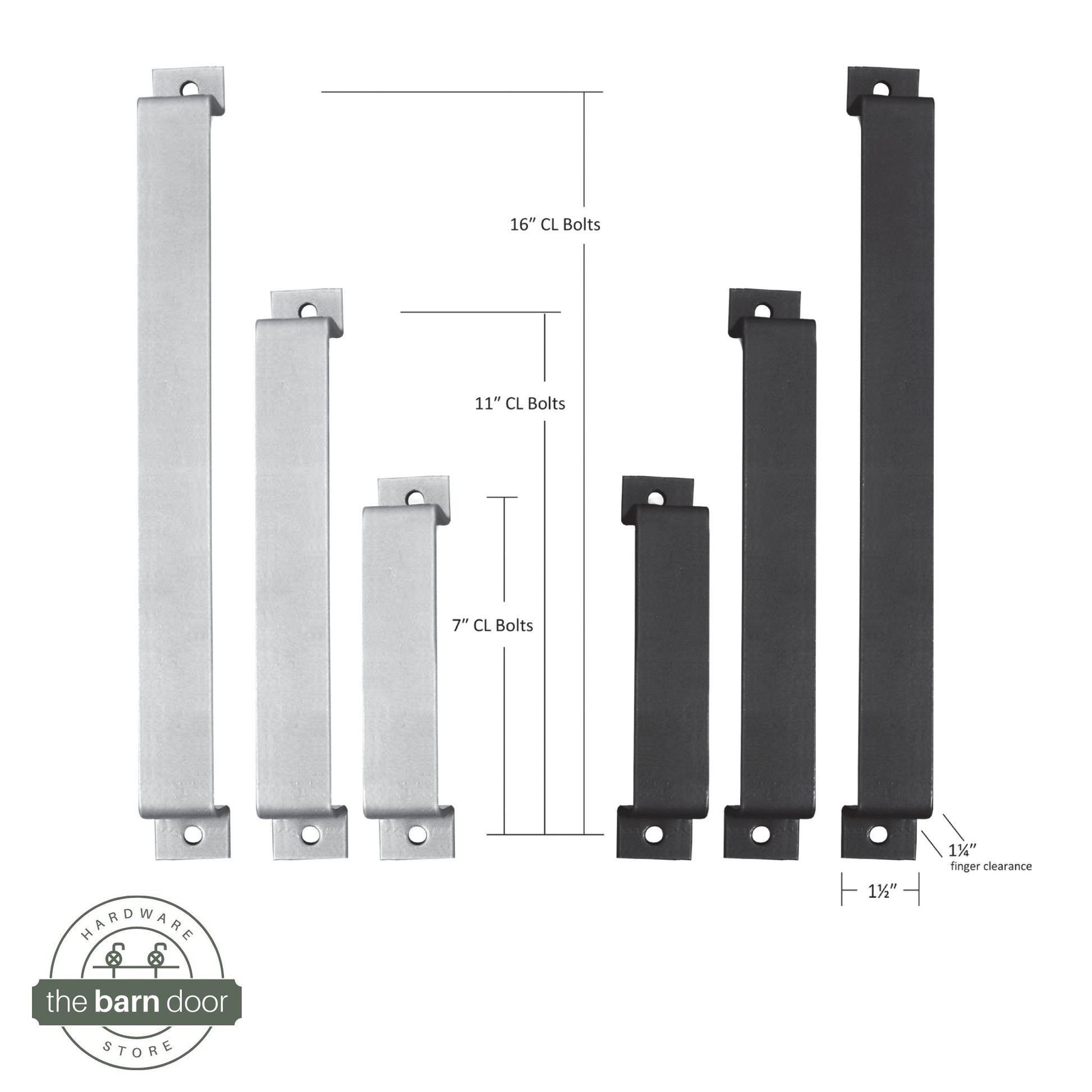 Barn Door Pull Handle Dimensions