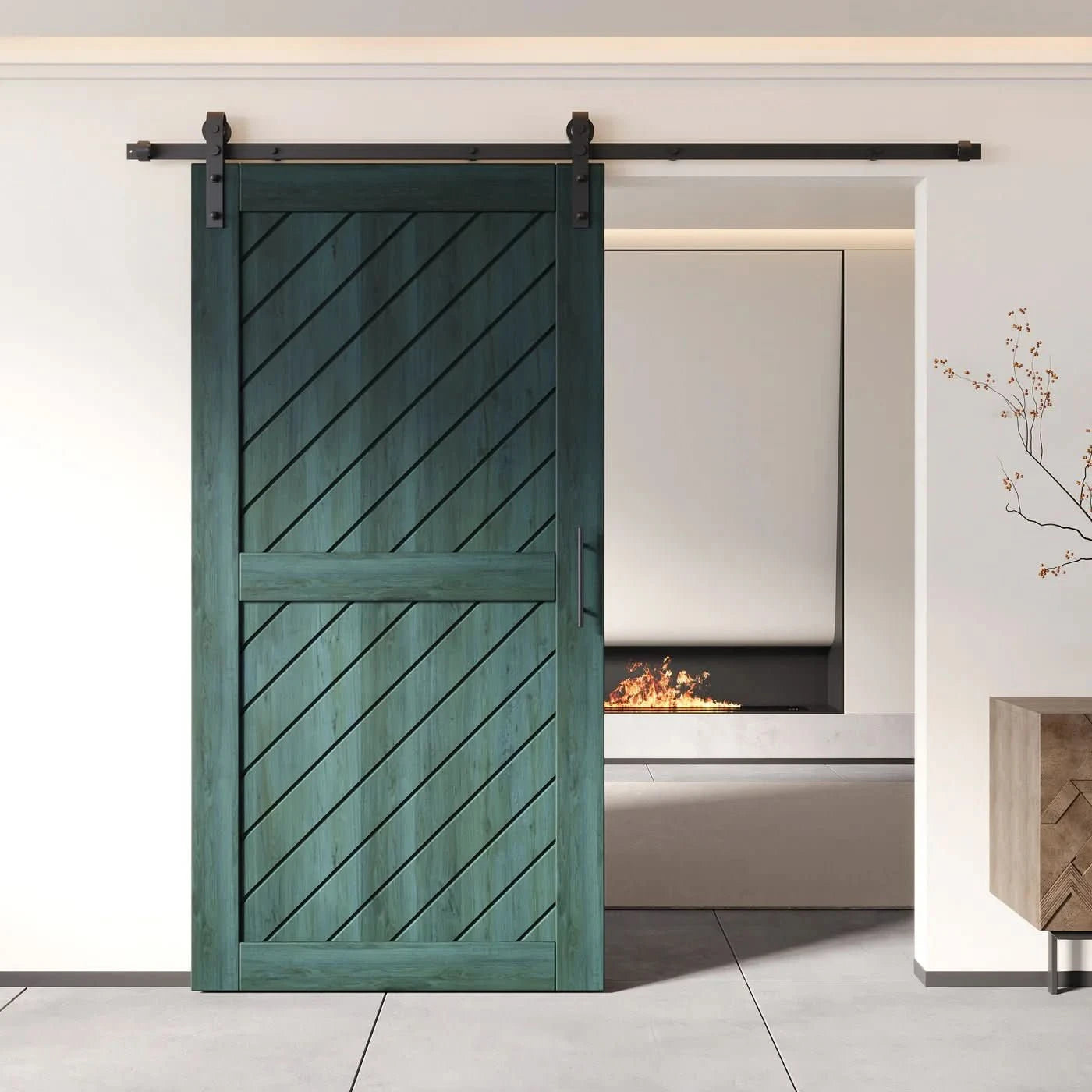 Royal Pine Slanted Barn Door