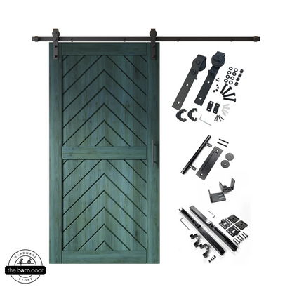 Royal Pine Fishbone Classic Single Track Barn Door Kit