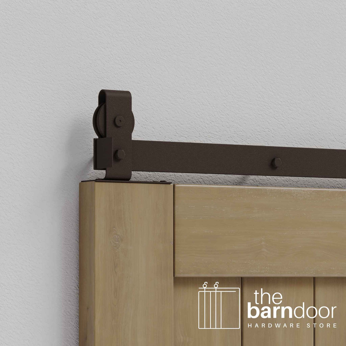 Rustic Brown J Top Mount Bifold Hardware Kit