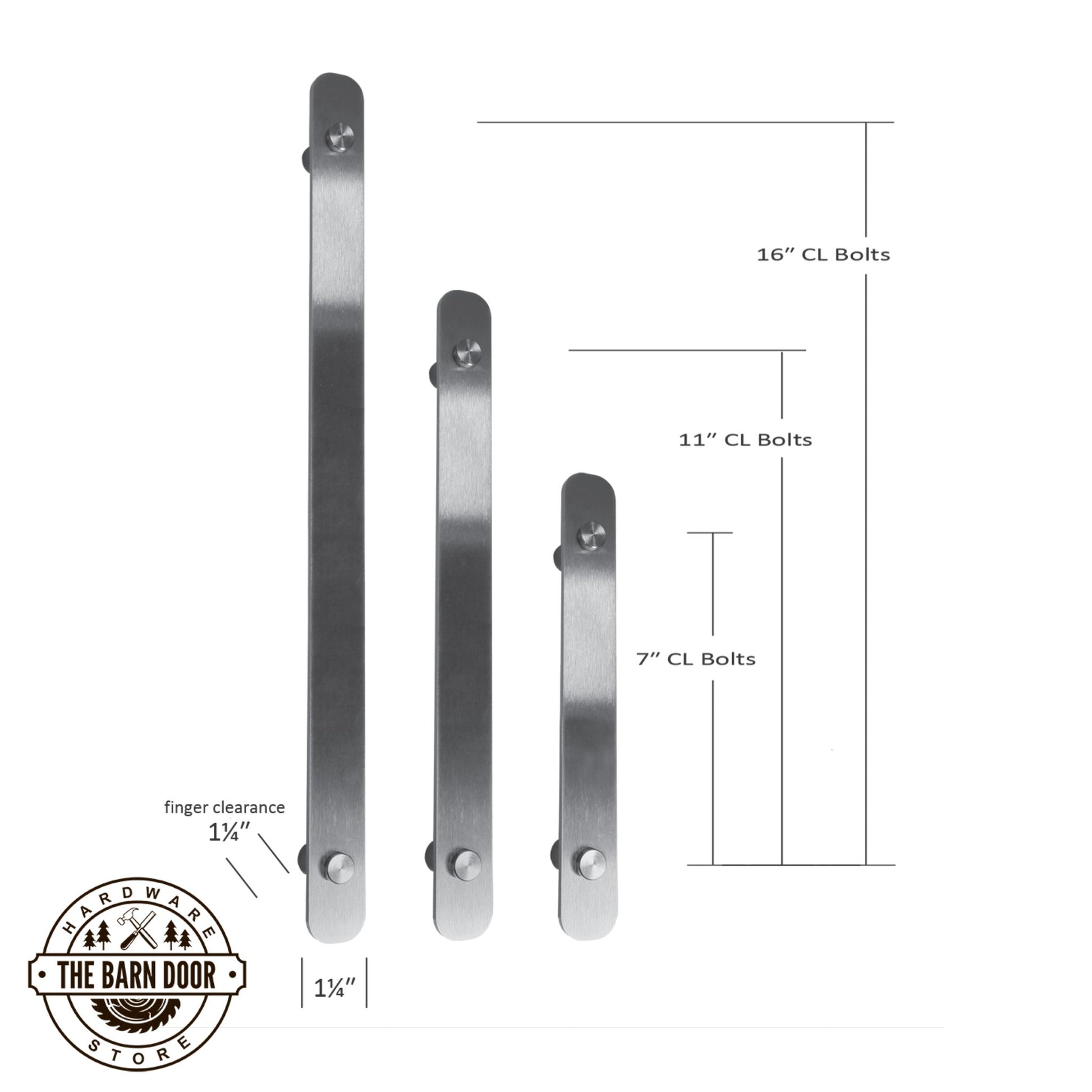 Stainless Steel Barn Door Handle Dimensions