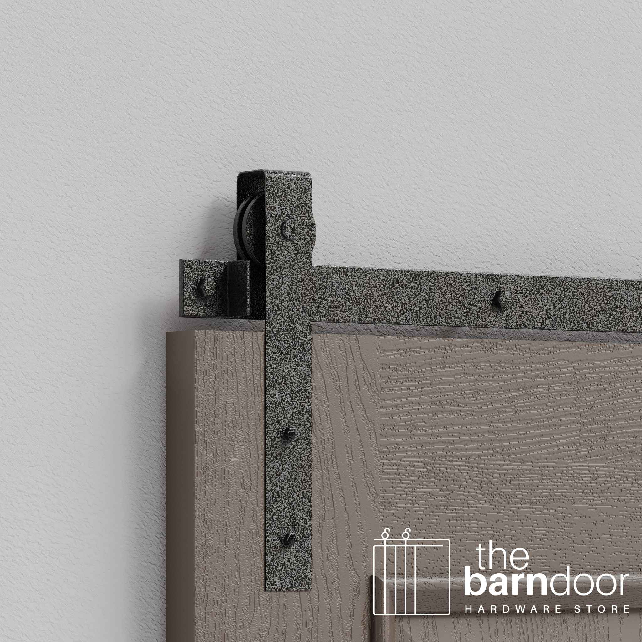 Silver Vein Flat Top Strap Heavy Duty Single Track Barn Door Hardware