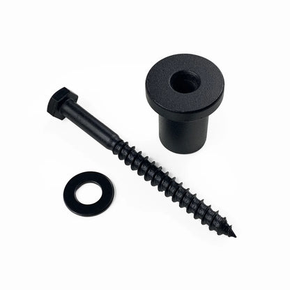 Spacer, Washer, and Lag Bolt Set in Black