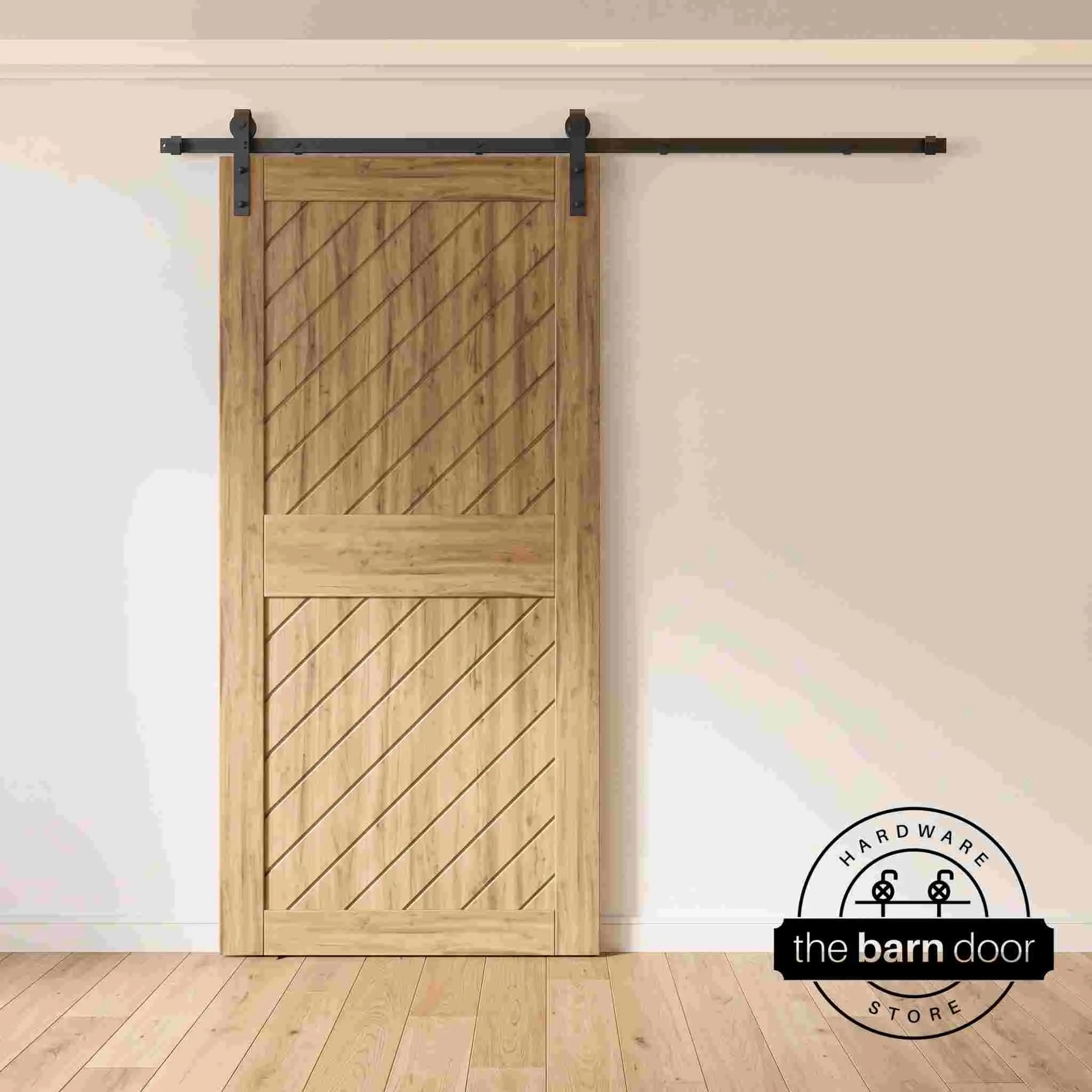 Unfinished Slanted Barn Door