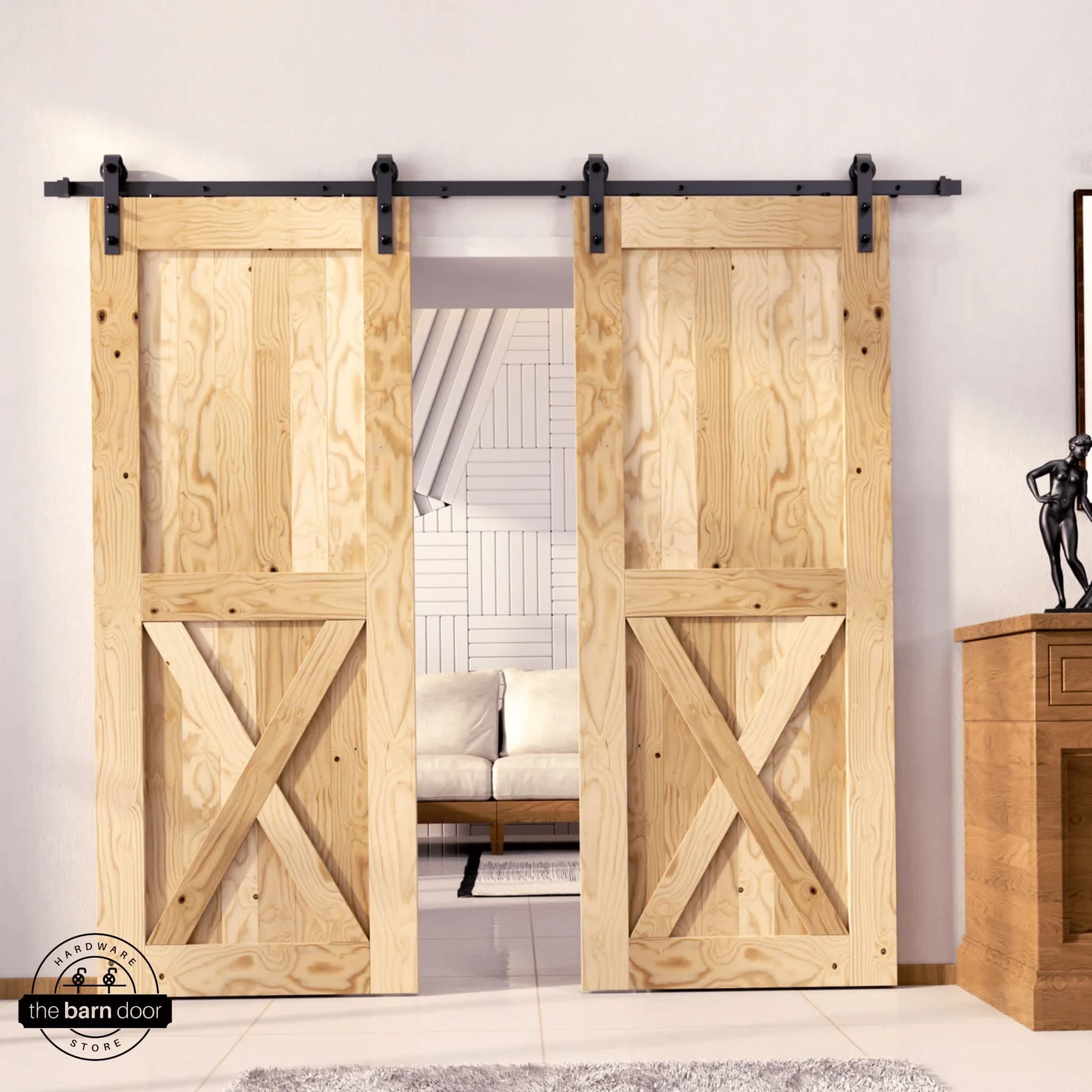 Unfinished Classic Double Barn Door