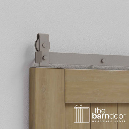 White Bronze J Top Mount Bifold Hardware Kit