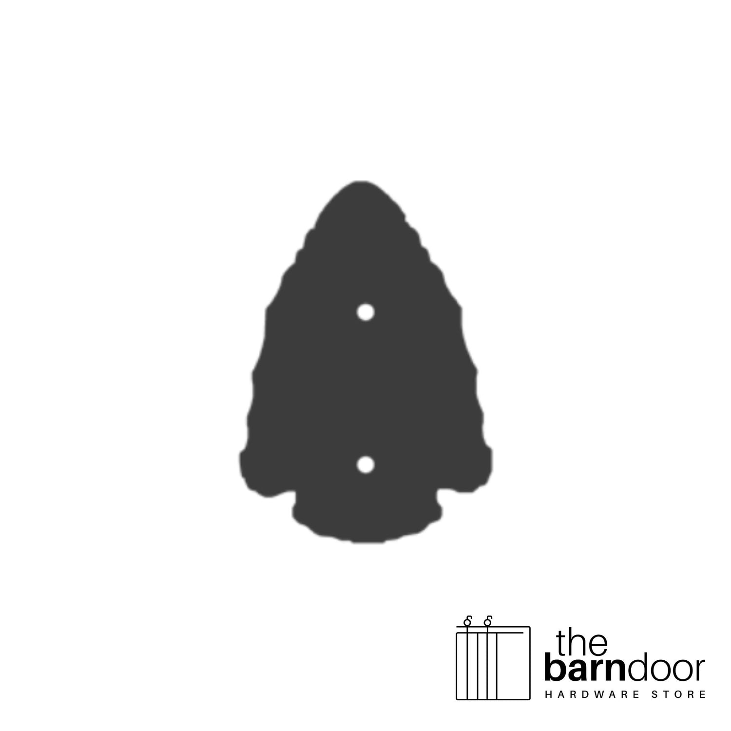 Arrowhead barn door accent trim in black— Goldberg Brothers Western & Ranch collection