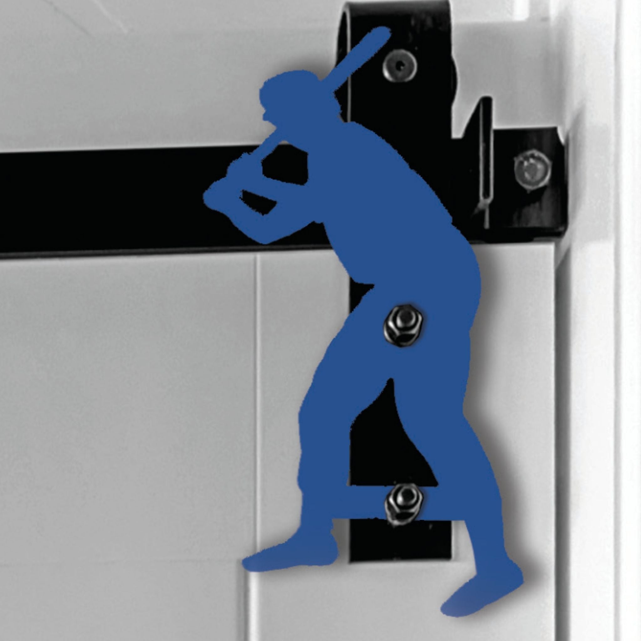 Baseball barn door accent trim in blue — Goldberg Brothers Sports collection