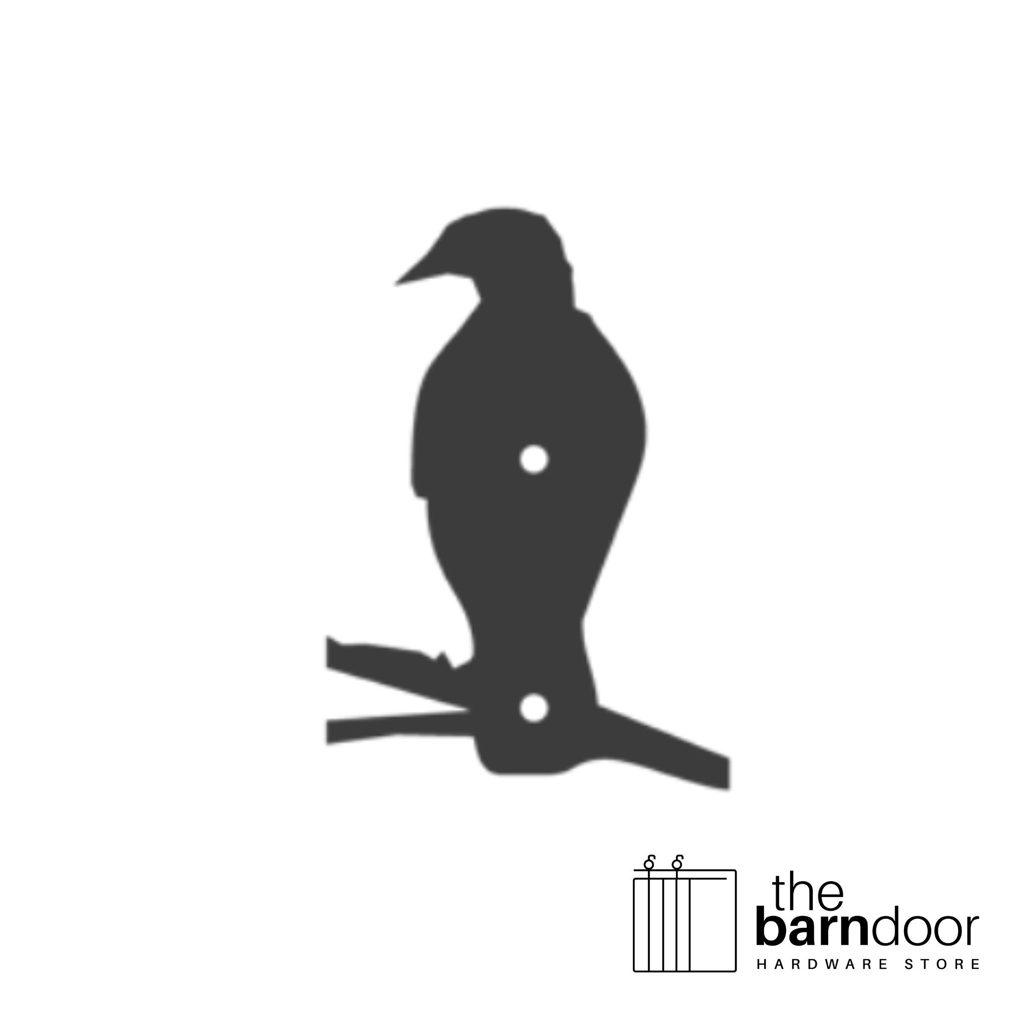 Bird barn door accent trim in black— Goldberg Brothers Wildlife & Nature collection