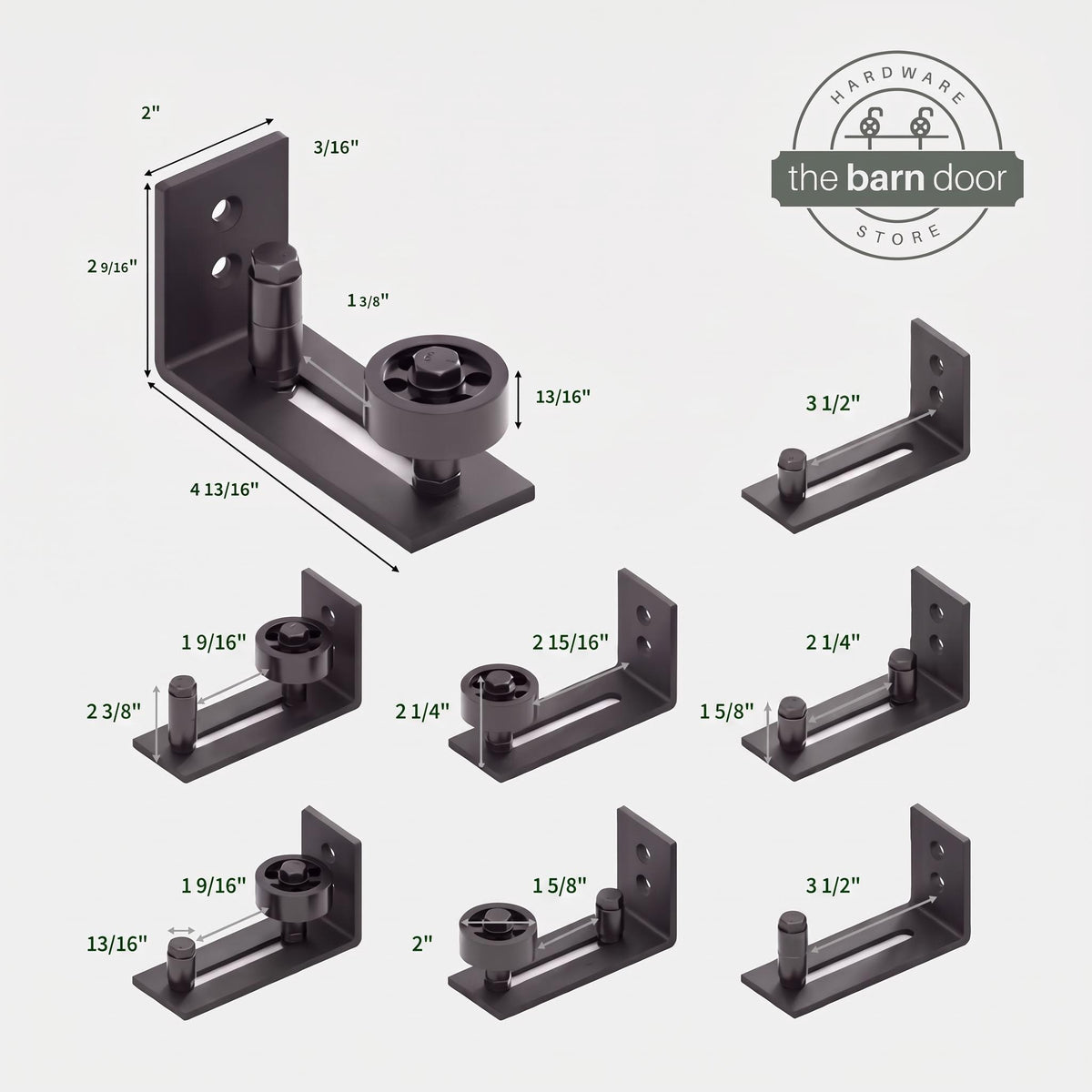 8-in-1 Adjustable Barn Door Floor Guide