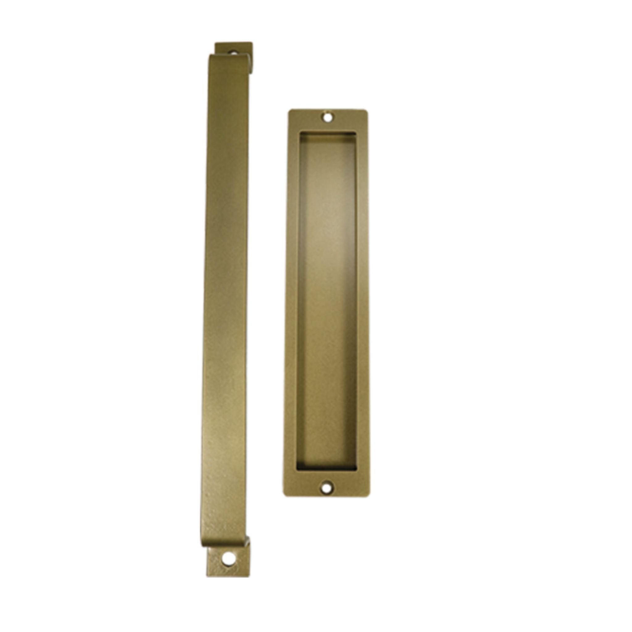 Large pull handle set in Jacob's Gold