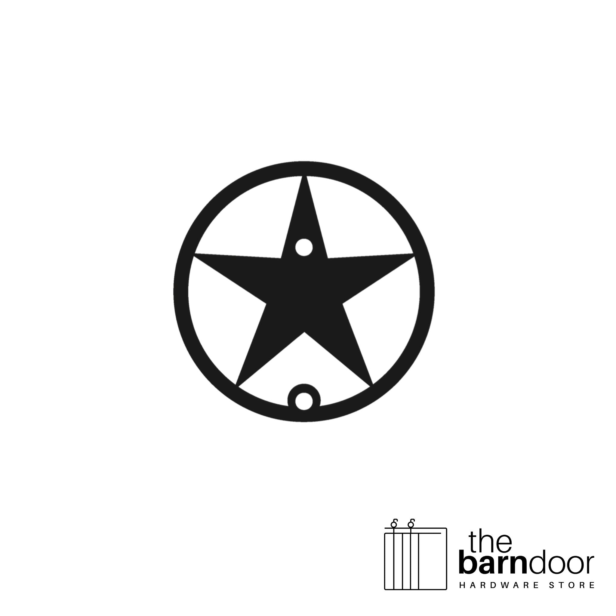 Lone Star barn door accent trim in black— Goldberg Brothers Western & Ranch collection