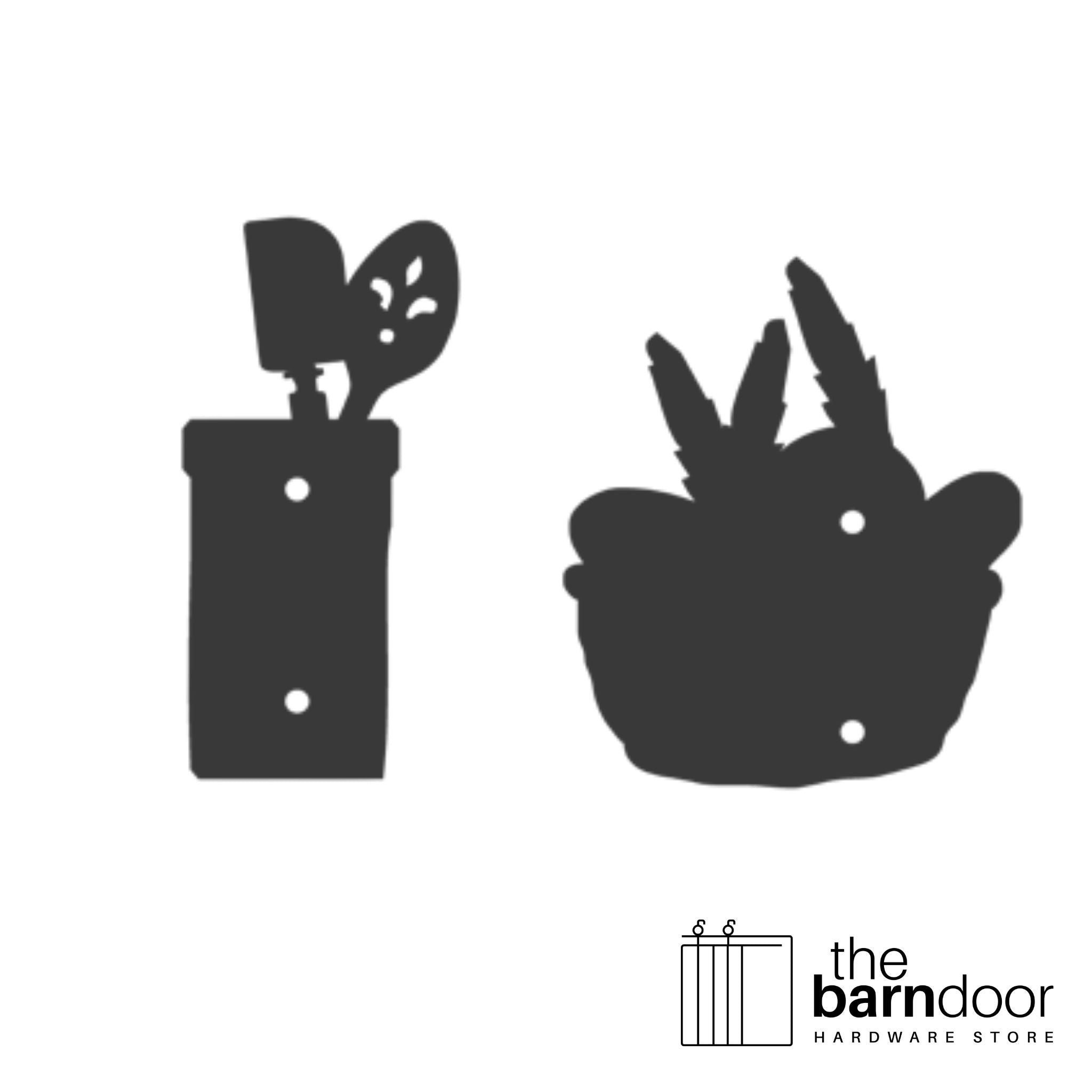 Pantry set barn door accent trim in black— Goldberg Brothers Kitchen & Wine collection