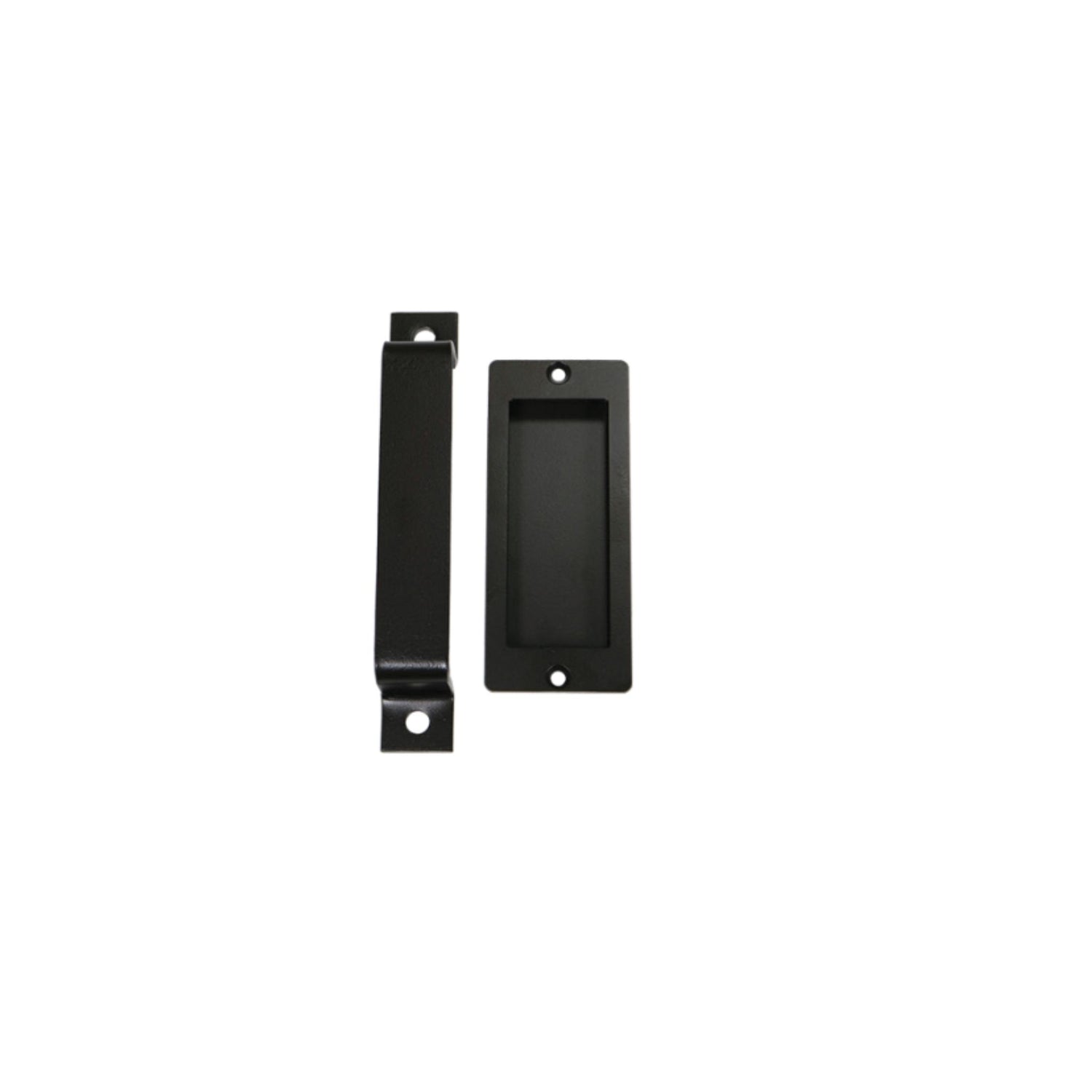 Small pull handle set in black