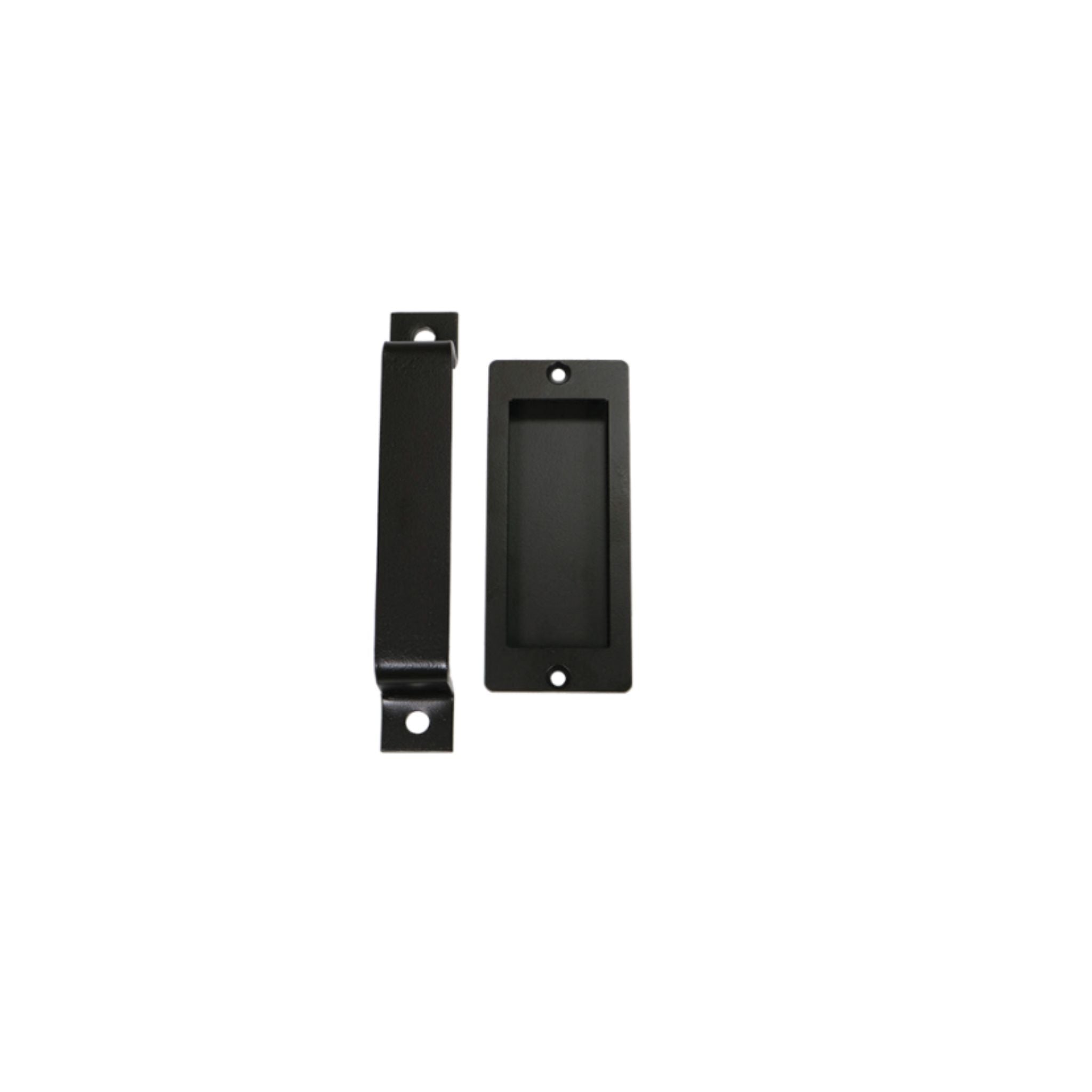 Small pull handle set in black